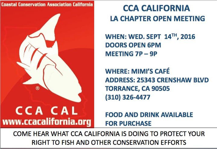 CCA CAL LA Chapter Open Meeting