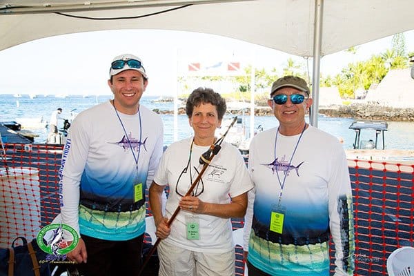 IGFA Representative Marty Firestein caught the blue marlin fishing on the Second Offense and Dr. Barbara Block had the honor of deploying the first tag of the race.