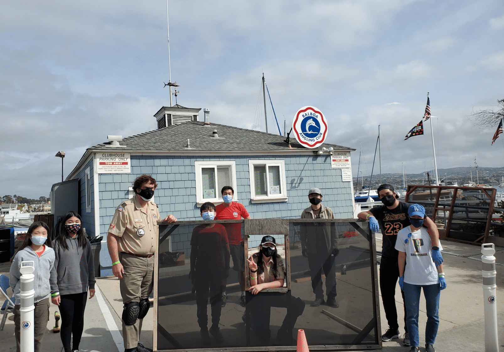 O.C. Scout Completes Eagle Scout Project for WSB Grow Out Pens at the Balboa Angling Club