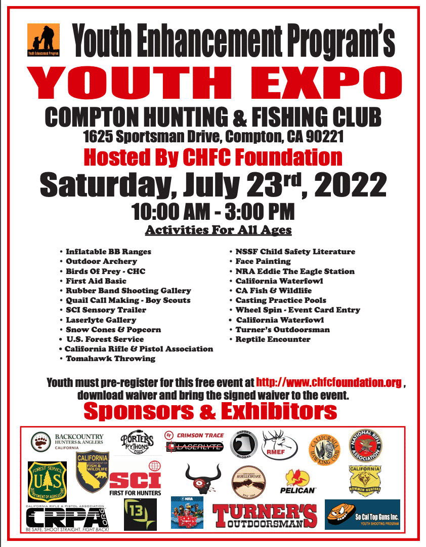 Compton Hunting & Fishing Club To Host Youth July 23rd