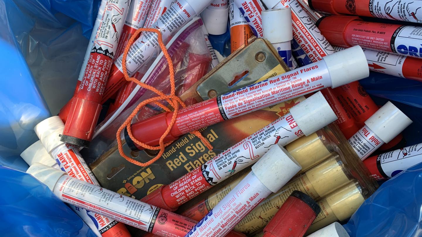 Marine Flare Collection Event